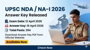 UPSC NDA / NA-I Answer Key 2026
