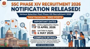 SSC Phase XIV Recruitment 2026