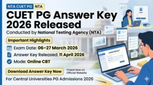 NTA CUET PG Answer Key 2026