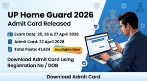 UP Home Guard Admit Card 2026, has released Admit Card on the official website for the recruitment of UP Home Guard Posts. The exam will be conducted on 25, 26 & 27 April 2026, and the last date to submit the application form was 17 December 2025. Candidates Can Download Admit Card using their Enrollment Number, Registration Number, or Date of Birth by logging into the portal. The direct link is provided below.