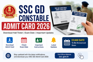 SSC GD Constable Admit Card 2026