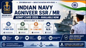 Indian Navy Agniveer SSR Admit Card
