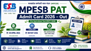 MPESB PAT Admit Card 2026