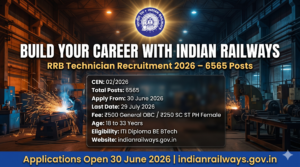 Railway RRB Technician Recruitment 2026