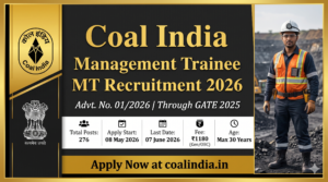 Coal India CIL Management Trainee MT