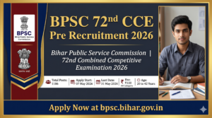 BPSC 72nd Pre Recruitment 2026