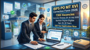IBPS PO MT XVI Online Form Correction