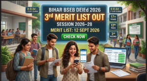 Bihar BSEB DElEd 3rd Merit List 2026