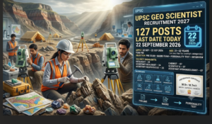 UPSC Geo Scientist Recruitment 2027