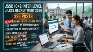 JSSC 10+2 Inter Level JILCCE Recruitment 2026
