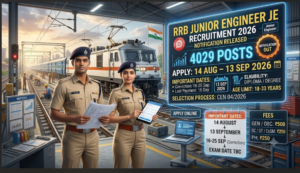 RRB Junior Engineer JE Recruitment 2026