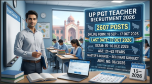 UP PGT Teacher Recruitment 2026