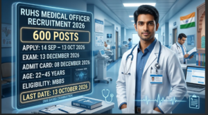 RUHS Medical Officer Recruitment 2026