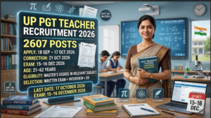 UP PGT Teacher Recruitment 2026