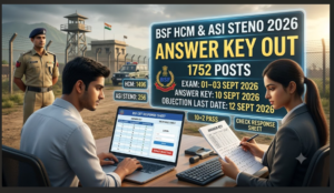 BSF HCM & ASI Steno Answer Key 2026