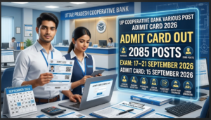 UPCISB UP Cooperative Bank Various Post Admit Card 2026