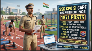 SSC CPO SI CAPF Recruitment 2026