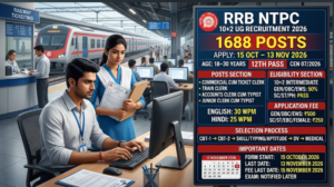 RRB NTPC 10+2 UG Recruitment 2026