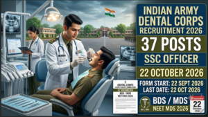 Indian Army Dental Corps Recruitment 2026