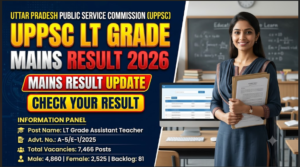 UPPSC LT Grade Assistant Teacher Mains Result 2026