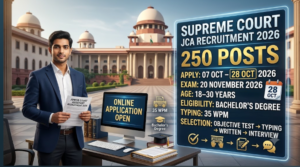 Supreme Court JCA Recruitment 2026
