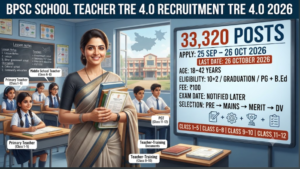 BPSC School Teacher TRE 4.0 Recruitment 2026