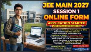 NTA JEE Main Session I Online Form 2027