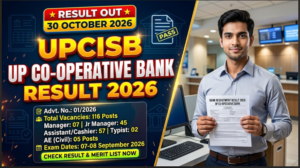 UPCISB UP Co-operative Bank Result 2026