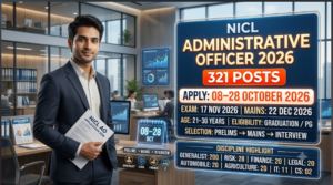 NICL Administrative Officer Recruitment 2026