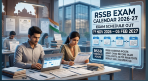 RSSB Exam Calendar 2026-27