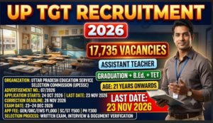 UPESSC UP TGT Recruitment 2026