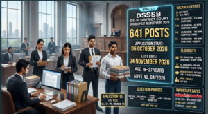 DSSSB Delhi District Court Various Post Recruitment 2026