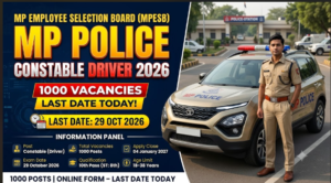 MPESB MP Police Constable Driver Recruitment 2026