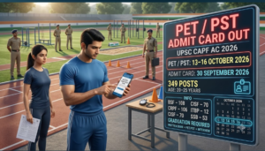 UPSC CAPF PET PST Admit Card 2026