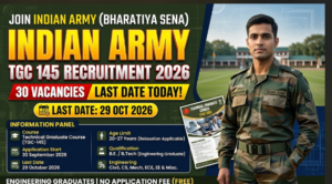 Indian Army TGC 145 Recruitment 2026