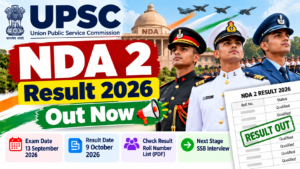 UPSC NDA 2 Result 2026