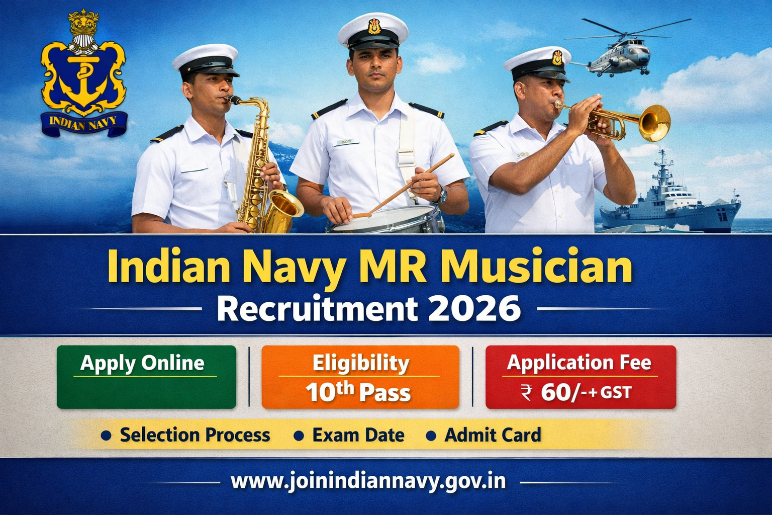 Indian Navy Agniveer MR Musician Online Form 2026-Start