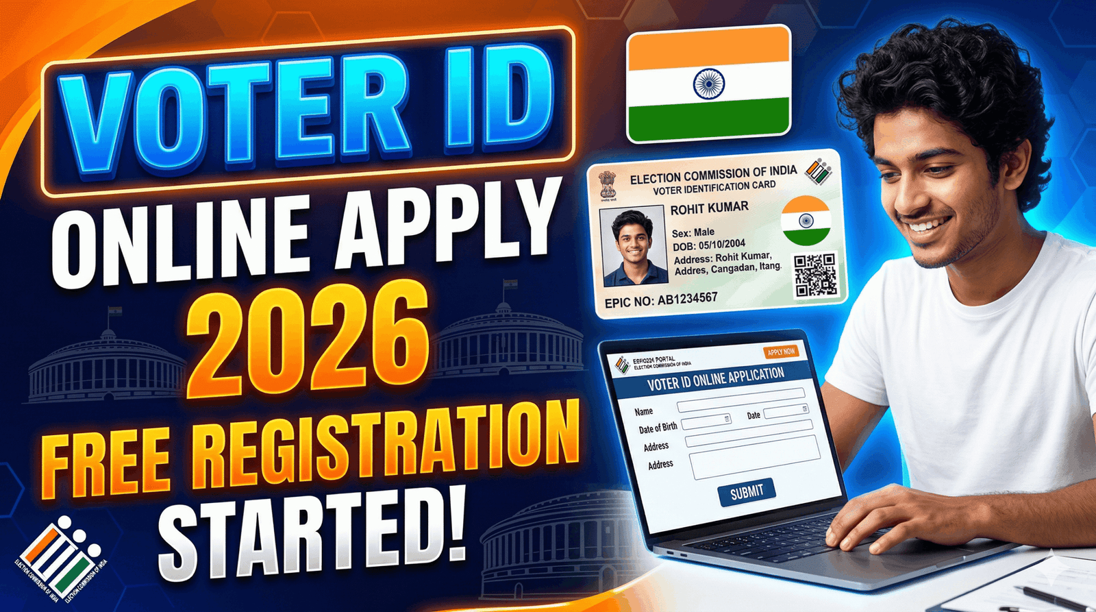 Voter ID Registration Online Form 2026 – Apply Online, Eligibility, Documents, NVSP Portal
